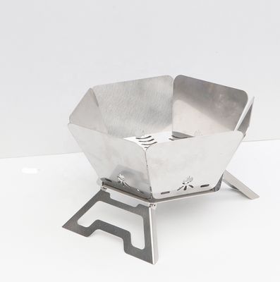 ポータブル BBQ 木炭キャンプファイヤー 上部折りたたみデザイン 570mm*570mm*300cm