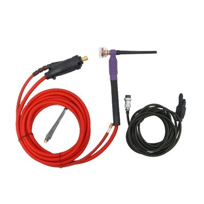 オーダーメイドサポート ODM WT125 TIG 溶接タッチ 赤ケーブルガラスカップとガスレンズ