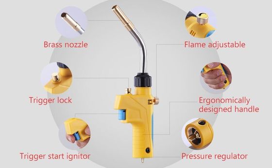 ODM オーダーメイド 上部トリガースタート プロパン吹き MAPP 溶接と溶接のためのガスタッチ