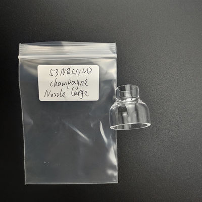 正確なTig 溶接のためのクォーツカップ UPPERWELD 53NQCNLD シャンパン 透明ガラス