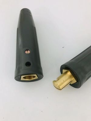 黒 US70 ケーブルコネクタ 溶接用ケーブルホルダーキット 溶接用品のための男性女性アダプター 金属