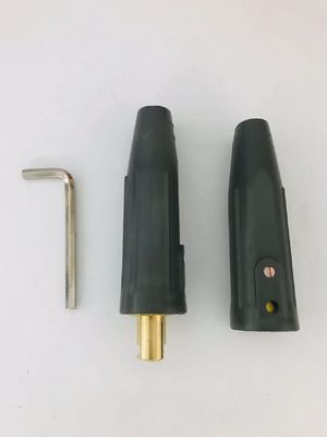 黒 US70 ケーブルコネクタ 溶接用ケーブルホルダーキット 溶接用品のための男性女性アダプター 金属
