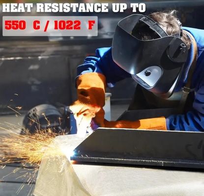 100% 炎阻害性 溶接毛布 6x8 フィート 2 パックセット 手袋付き