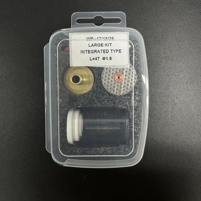 Wp17/18/26 ティグ トーチ ガラスカップ 溶接キット 1KG 上方直結ガラスノズル 47mm