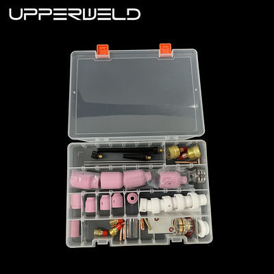57PCS TIG 溶接タッチアクセサリー 大型セラミックノズル TIG ピンクのスペアパーツ