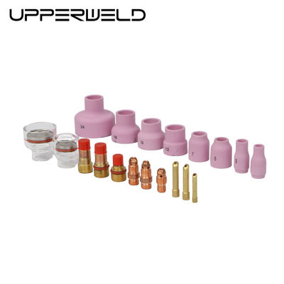 14pc UPPERWELD WP9 WP 17 18 26 より良い溶接の可視性のためのTIG溶接アクセサリーキット