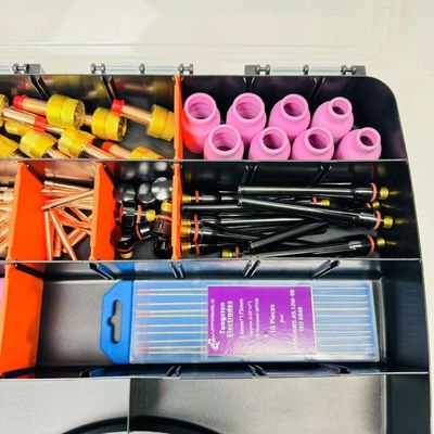 溶接用品 熱シールドと大型ガスレンズコレットボディの上部Tigタッチキット