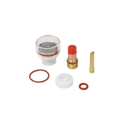 耐久性TIGカップ消耗品 WP17 18 26 TIG 大きいシャンパン クリアノズルキット