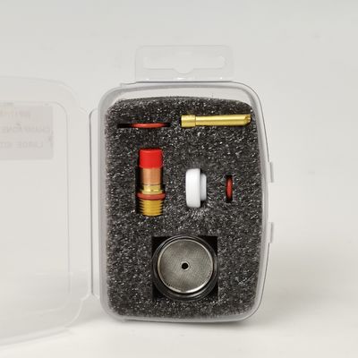 耐久性TIGカップ消耗品 WP17 18 26 TIG 大きいシャンパン クリアノズルキット