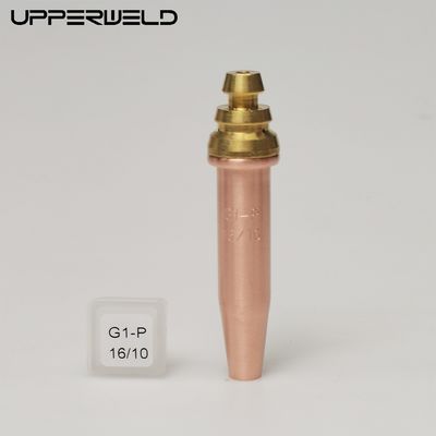プロパンタッチャプロフェッショナルグレードのためのフル銅G1-P 16/10上部の切断ノズル