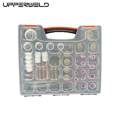 TIG 溶接タッチセット ガスレンズ アルミナノズル ウォルフスタン電極とコレットボディ